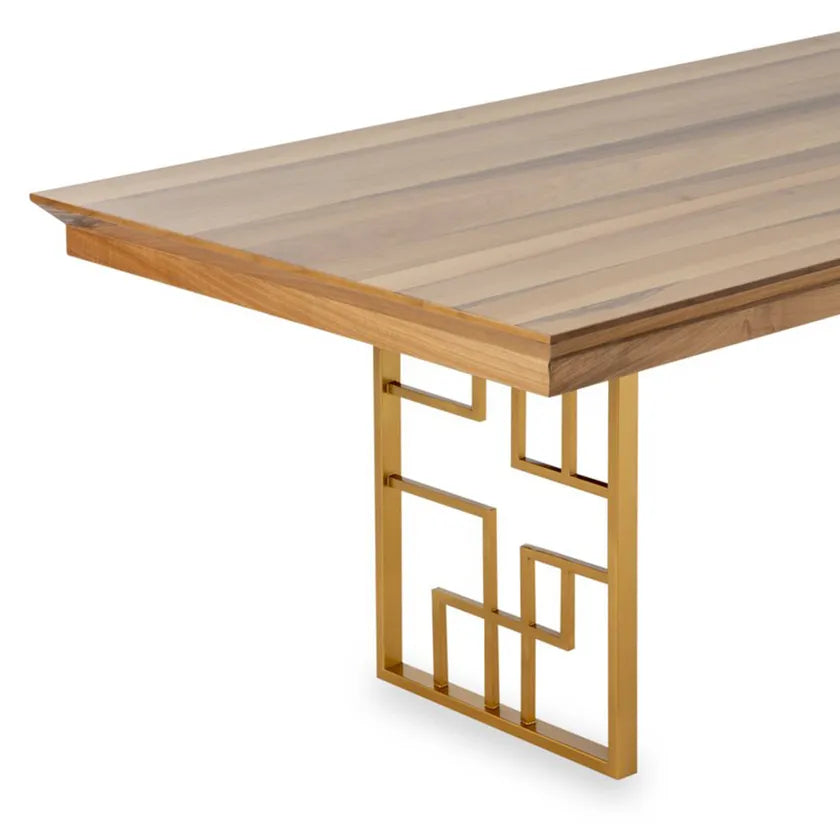 Madrid 8-Seater Dining Table, Walnut - 235x74.5 cm
