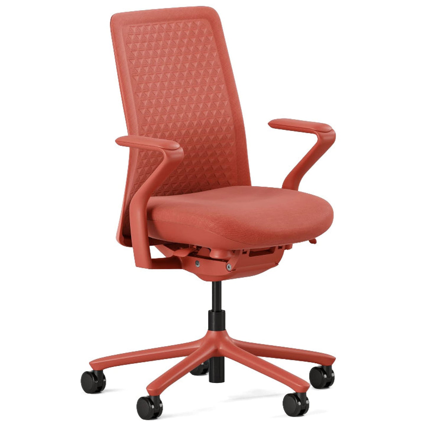 Minimalist Ergonomic Office Chair – Soft Grey Mesh